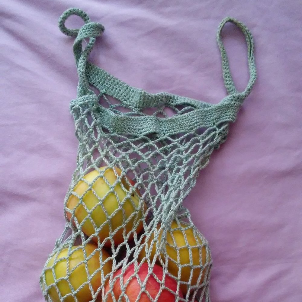 Blue Handmade Net Bag